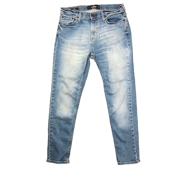 Hollister epic flex jeans taper light wash fade 30x30 - Picture 2 of 9